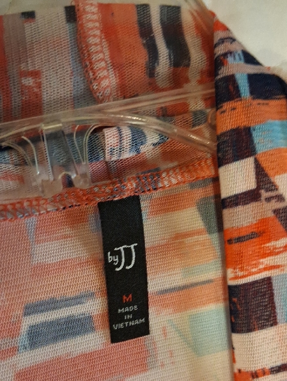 Lightweight Open-Front Women's Cardigan Jacket - Orange Multi By JJ. BEAUTIFUL - Picture 2 of 10